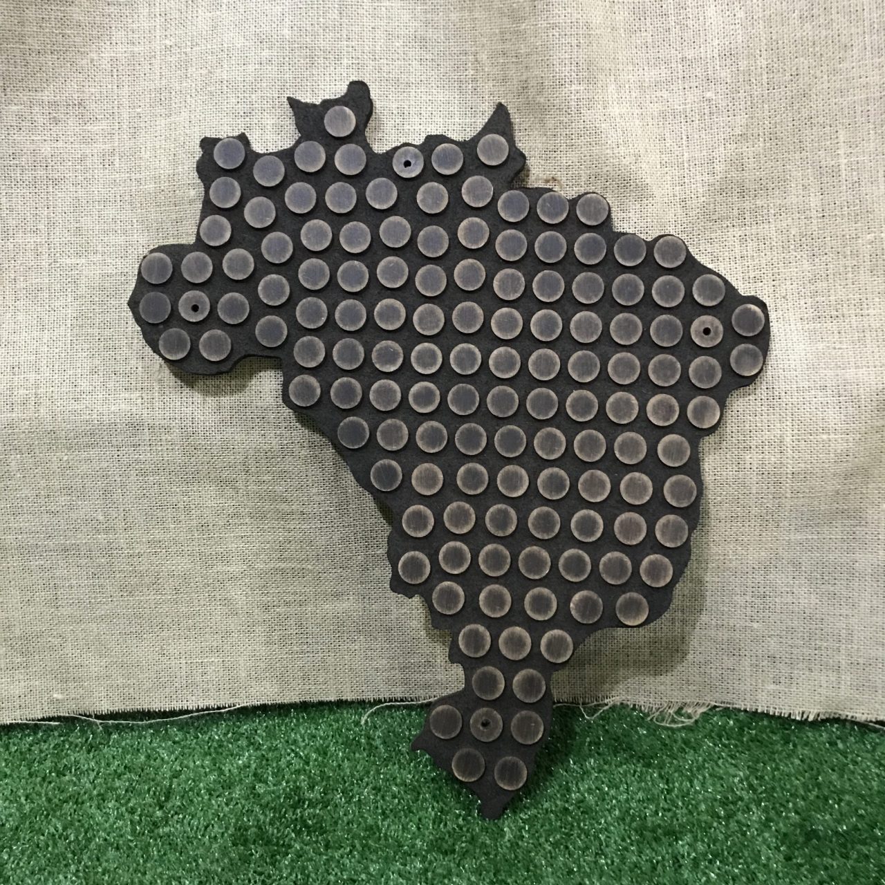 Mapa do Brasil (132 tampinhas)